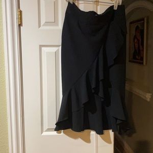 Black, never worn, high low skirt brand new